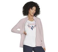 Skechers Women's The Hoodless Hoodie Gowalk Everywhere Jacket, Dawn Pink, M