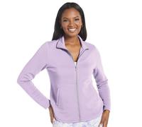 Skechers Women's The Gowalk Shine Jacket Sweatshirt, Purple, S