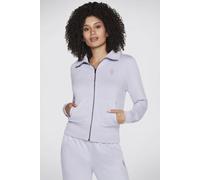 Skechers Womens The Hoodless Hoodie Diamond Jacket Grey Cotton - Size Medium