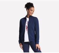 Skechers Women's The Hoodless Hoodie GO WALK Everywhere Jacket in Navy Blue, Size XS | Polyester