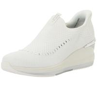 Skechers Women's The Triple Wedge-Clariti Hands Free Slip-ins Sneaker, White, 7 UK