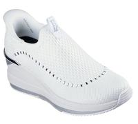 Skechers Women's The Triple Wedge-Clariti Hands Free Slip-ins Sneaker, Wht, 5 UK