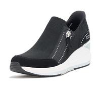 Skechers Women's The Triple Wedge-Krissie Hands Free Slip-ins Sneaker, True Black, 8 UK