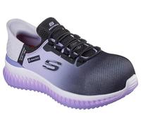 Skechers Women's Tilido Ombray Slip-On Sneakers, Black Purple Textile/Synthetic, 5 UK