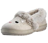 Skechers Women's Too Cozy Meow Pajamas Slipper, Natural, 6.5 UK