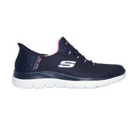 Skechers Womens Trainers Slip Ins Summits Diamond Dreams Wide Fit navy pink UK S
