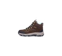 Skechers Women's Trego Base Camp Hiking Boot, Chocolate Suede/Textile/Light Blue Trim, 6 UK
