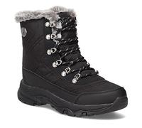 Skechers Women's Trego Cold Blues Boot, Black/White, 6.5 UK