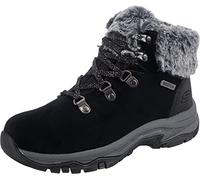 Skechers Trego Tex BLK Black Womens Winter Boots 167178 in a Plain Suede and Textile in Size 7