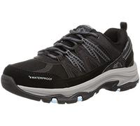 SKECHERS Womens Trego Lookout Point Waterproof Hiking Shoes Black/Charcoal 5