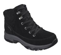 Skechers Women's Trego Snow Breeze Slip-in Trainers, Black Suede Sherpa, 5 UK