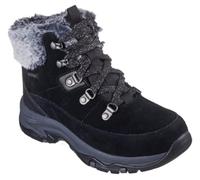 Skechers Women's Trego Snow Worries Boot, Black/White, 5 UK