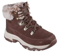 Skechers Women's TREGO Outdoor Sparkly Lace Up Boot W/ Air-Cooled Mf Chocolate | Size: 6 Skechers Chocolate 6