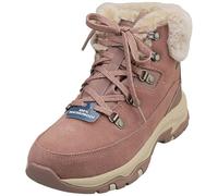 Skechers Women's Trego Snow Worries Boots, Mauve Suede/Duraleather/Faux Fur, 3.5 UK