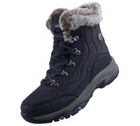 (Blue, 4 (Adults')) Skechers Trego Stormie Women's Navy Winter Ankle Boots