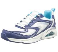 Skechers Women's TRES-AIR TERTI-AIRY Sneaker, Navy Duraleather/White Mesh, 2 UK