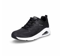 Skechers Women's Tres-Air Uno Glit-Airy Sneaker, Black Glitter Hot Melt/Mesh, 3 UK