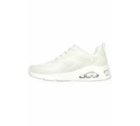 Skechers Women's Tres-Air Uno Glit-Airy Sneaker, White Glitter Hot Melt/Mesh, 3 UK
