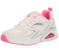 Skechers Women's Tres air Uno Terti airy, White-Pink, 7