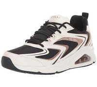 Skechers Women's Tres Uno-Street Fl-air Sneaker, White, 8.5