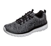Skechers Women's Twisted Fortune Trainer, Black/White, 5 UK