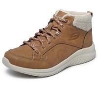 Skechers Womens Ultra Flex 2.0 Casual Mix Chestnut Warm Lined Ankle Boots (Chestnut, UK Footwear Size System, Adult, Women, Numeric, Medium, 5)