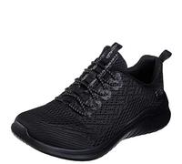 Skechers Women's Ultra Flex 2.0 Lite-Groove Sneaker, Black Mesh/Black Trim, 6 UK