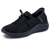 Skechers Women's Ultra Flex 3.0 Brilliant Path Slip-in Trainers, Black Knit/Trim, 6 UK
