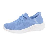 Skechers Women's Ultra Flex 3.0 Brilliant Path, Periwinkle Knit/Pink Trim, 6 UK