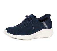 Skechers Women's Ultra Flex 3.0 Brilliant Path Slip-On Sneakers, Navy Knit/Mint Trim, 5 UK
