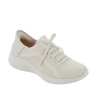 Skechers Women's Hands Free Slip-ins Ultra Flex 3.0-Brilliant Path Sneaker, Natural, 36.5 EU Ancho