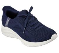 Skechers Women's Ultra Flex 3.0 Brilliant Path Sneaker, Navy Knit/Navy Trim, 3 UK