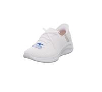 Skechers Women's Slip-On Sneakers Ultra Flex 3.0 Brilliant 4 White Knit/Light Gray Trim UK 4 (EU 37)