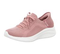 Skechers Women's Ultra Flex 3.0 brilliant way Sneaker, Mauve Strick Rosa Rand, 2.5 UK