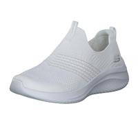 Skechers Women's Ultra Flex 3.0 Classy Charm Sneaker, White Knit/Trim, 4 UK