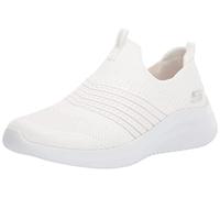 Skechers Women's Ultra Flex 3.0 Classy Charm Sneaker, White Knit/Trim, 7 UK