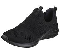 Skechers Women's Ultra Flex 3.0 Classy Charm Sneaker, Black Knit/Trim, 4 UK