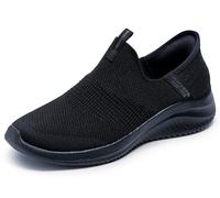 Skechers Women's Ultra Flex 3.0 Cozy Streak Sneaker, Black Knit Trim, 2 UK