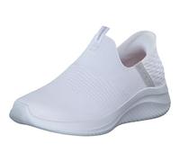 Skechers Women's Slip-Ins Ultra Flex 3.0 Cozy Streak - White Knit/Light Gray - UK 5.5