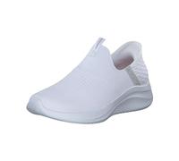 Skechers Women's Ultra Flex 3.0 Cozy Streak Ultra Flex 3.0 Cozy Streak, White Knit Light Gray Trim, 7 UK
