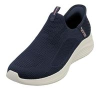 Skechers Women's Ultra Flex 3.0 Easy Win Slip-On Sneakers, Navy Knit/Trim, 4.5 UK