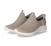 Skechers Women's Ultra Flex 3.0 Easy Win Slip-On Sneakers, Taupe Knit/Trim, 5.5 UK