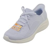 Skechers Women's Ultra Flex 3.0 Elevated Motion Slip-On Sneakers, Light Blue Knit/Trim, 6.5 UK