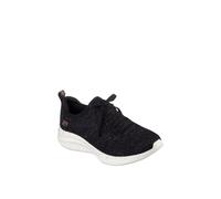 Skechers Women's Ultra Flex 3.0 - Let's Dance Sneaker, Black Knit Trim, Black, 8 UK