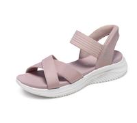 Skechers Women's Ultra Flex 3.0-Never Netter Hands Free Slip-Ins Sandal Blush 10