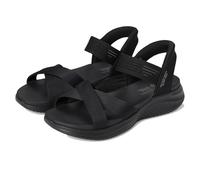 Skechers Women's Ultra Flex 3.0 Sandal Never Better, Black Fuschia, 5 UK
