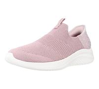 Skechers Women's Ultra Flex 3.0 Smooth Step Sneaker, Mauve Knit Jersey Trim, 2 UK