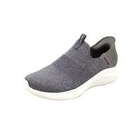 Skechers Women's Sneaker Ultra Flex 3.0 Smooth Step – Grey Knit Jersey Trim – UK 4.5