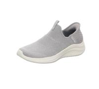 Skechers Women's Ultra Flex 3.0 Smooth Step Sneaker, Light Grey Knit Jersey Trim, 4 UK