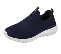 Skechers Women's Ultra Flex - First Take Slip On Trainers, Blue Navy, 8 UK